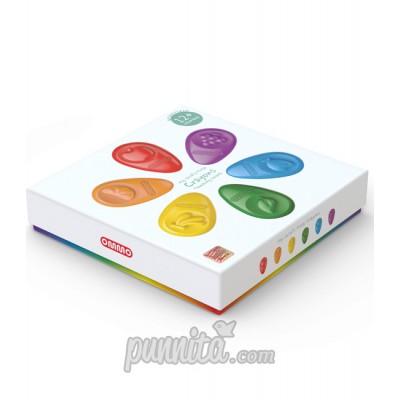 OMMO Baby Crayon  สีเทียนปลอดสารพิษ ชุด 6 สี